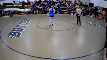 142 lbs Quarterfinal - Giada Campanella, Pine-Richland Hs vs Caroline Knopsnider, Connellsville