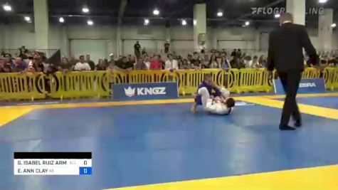 GLORIA ISABEL RUIZ ARMAS vs ELISABETH ANN CLAY 2022 American National IBJJF Jiu-Jitsu Championship