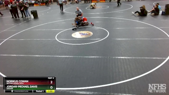 3A 132 lbs Quarterfinal - Norikus Cowan, Belton-Honea Path vs Jordan ...