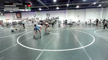137 lbs Consi Of 8 #2 - Logan Salazar, Wlv Jr Wrestling vs Ephesians Shizuru, Legends Of Gold LV