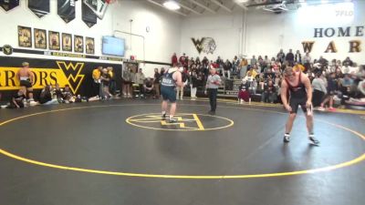 285 lbs Quarterfinal - Isaac Hill, Springville vs Alston Loeb, Hudson