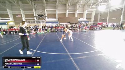 144 lbs Quarterfinal - Dylann Ciarciaglini, NV vs Mikah Labuanan, HI