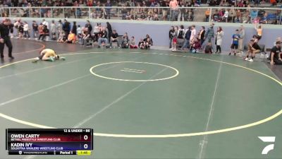 86 lbs Round 2 - Owen Carty, Bethel Freestyle Wrestling Club vs Kadin Ivy, Soldotna Whalers Wrestling Club