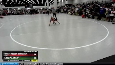 49 lbs Cons. Round 3 - Cash Helmrichs, Immortal Athletics WC vs Wyatt Kelley-Schlesky, Iowa