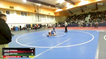 132 lbs Quarterfinal - Annaliese Fulk, Kingman vs Tatum Estrada, Winslow