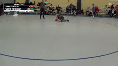 90 lbs 5th Place Match - Bentley Mattie, The Shed vs Logan Wenninger, New Prague Wrestling