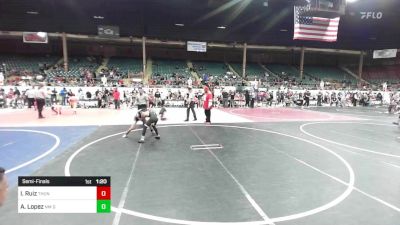 88 lbs Semifinal - Isaiah Ruiz, Thunder RTC vs Andres `Rambo` Lopez, NM Gold