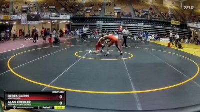 125 lbs Cons. Round 4 - Derek Glenn, Unattached vs Alan Koehler, Nebraska Unattached