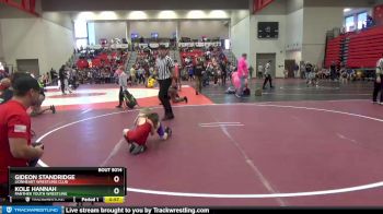 50 lbs Quarterfinal - Gideon Standridge, Lionheart Wrestling Club vs Kole Hannah, Panther Youth Wrestling