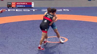 72 kg Qualification - Aliaksandr Kikiniou, USA vs Merey Maulitkanov, KAZ