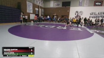 85 lbs Round 1 (6 Team) - Isaiah Davis, Upton Middle School vs Braden Barton, Wright/HEM