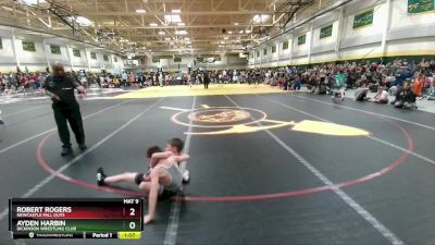 70 lbs Champ. Round 2 - Ayden Harbin, Dickinson Wrestling Club vs Robert Rogers, NEWCASTLE FALL GUYS