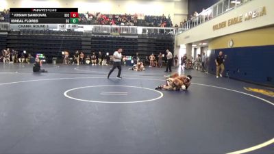 141 lbs Champ. Round 3 - Isreal Flores, Delta College vs Josiah Sandoval, Sacramento City College