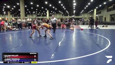 130 lbs Semis (4 Team) - Lillian Malloy, AR- 15 vs Aubrie Pehrson, Ain`t My First Rodeo