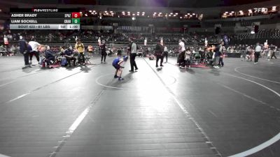 61 lbs 7th Place - Asher Brady, Spazz Wrestling vs Liam Sockell, Cranford