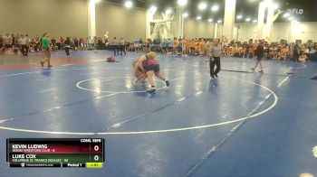 285 lbs Semis & 1st Wrestleback (8 Team) - Luke Cox, Columbus St. Franics DeSales vs Kevin Ludwig, Genoa Wrestling Club