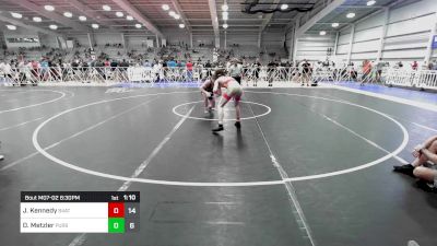 132 lbs Rr Rnd 2 - Jacob Kennedy, 84 Athletes Black vs Danny Metzler, Pursuit Wrestling Academy - Black