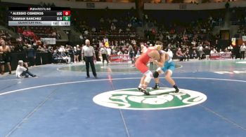 5A 215 lbs Quarterfinal - Damian Sanchez, Cleveland vs Alessio Cisneros, Las Cruces