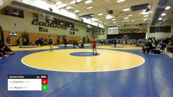 109 lbs Quarterfinal - Ignacio Villasenor, Pomona (CO) vs Levi Mazzei, Frontier