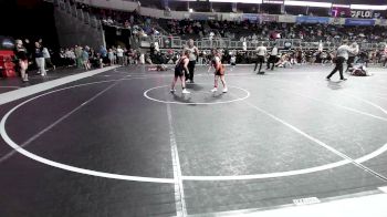 80 lbs 5th Place - Graylynn Myrick, Cougar WC vs Serenity Swaggerty, Jesup Mat Club