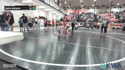 58 lbs Consolation - Ryan Chupp, Bartlesville Wrestling Club vs Danica Budzinski, Grove Takedown Club