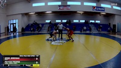 157 lbs Cons. Round 2 - Peyton Proper, Embry-Riddle (Ariz.) vs Jesse Jeremiah, UNLV