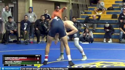 149 lbs Quarterfinal - Christopher Gaxiola, Menlo College (Calif.) vs Michael Murphy, Corban University (Ore.)