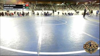 73 lbs Consi Of 8 #2 - Skylar Simpson, ALL AMERICAN WRESTLING CLUB vs Legend Koch, Duncan Demon Wrestling