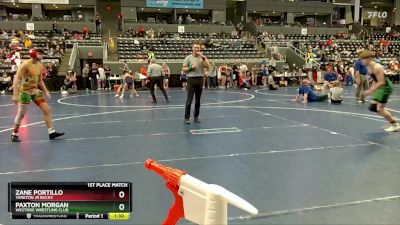 130 lbs 1st Place Match - Zane Portillo, Yankton Jr Bucks vs Paxton Morgan, Westside Wrestling Club