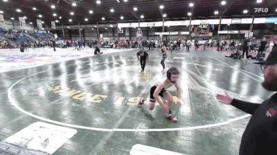 90 lbs Semifinal - Ivan Acosta, Dakota Rattlers vs Weston Hinebauch, Glendive Mat Devils