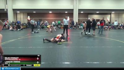 82 lbs Placement (4 Team) - Silas Stanley, Backyard Brawlers vs Landon Owens, Ares