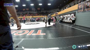 43 lbs Quarterfinal - Preslie Dickerson, Clinton Youth Wrestling vs Nolan Ortiz, Lions Wrestling Academy