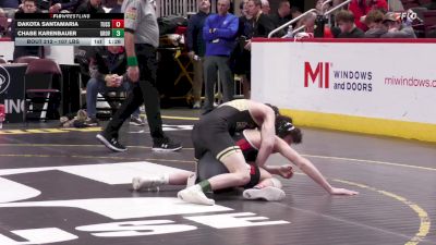 107 lbs Quarterfinal - Dakota Santamaria, Tussey Mountain vs Chase Karenbauer, Grove City