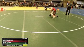 105 lbs Champ. Round 1 - Klyd Kresal, Mille Lacs vs Cohen Kiecker, New Ulm