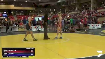 160 lbs Cons. Round 4 - Alec Schmuck, TX vs Rex Jacops, TX