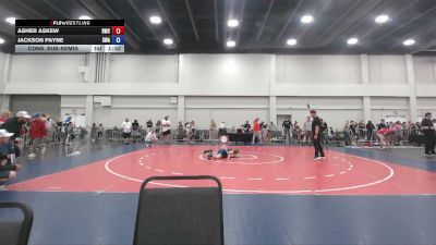 77 lbs Cons. Sub-semis - Asher Askew, Rabbit Wrestling Club vs Jackson Payne, Slate Wrestling Academy