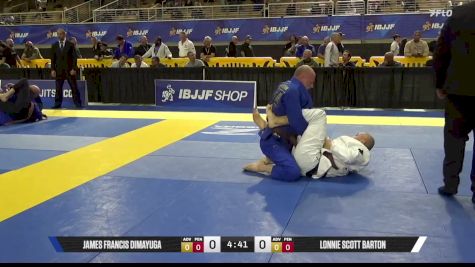 James Francis Dimayuga vs Lonnie Scott Barton 2026 Pan Jiu Jitsu IBJJF Championship