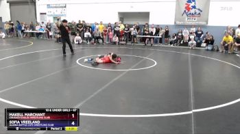 67 lbs 2nd Place Match - MaKell Marchant, Chugach Eagles Wrestling Club vs Sofia Vreeland, Alaska Battle Cats Wrestling Club