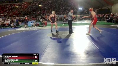 3A 182 lbs Champ. Round 1 - Blaise Turner, American Falls vs Austin Ashley, Weiser