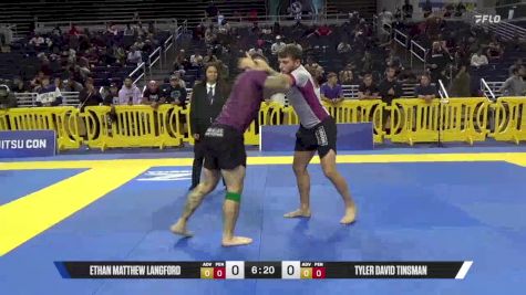 Tyler David Tinsman vs Ethan Matthew Langford 2025 Pan IBJJF Jiu-Jitsu No-Gi Championship