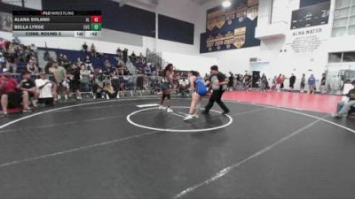 145 lbs Cons. Round 3 - Bella Lyrse, Cypress High School vs Alana Solano, Alta Loma