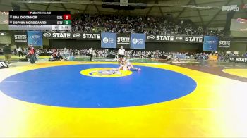 Girls 1B/2B/1A 120 Champ. Round 1 - Sophia Nordgaard, Stevenson (Girls) vs Eda O`Connor, Columbia (White Salmon) (Girls)