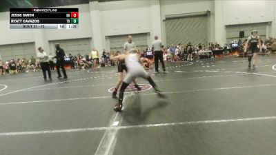 75 lbs Semifinal - Ryatt Cavazos, Top Rank vs Jesse Smith, Backyard Brawlers