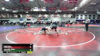 197 lbs Cons. Round 4 - Jake Rau, Jamestown (N.D.) vs Michael Rhea, Menlo (Calif.)