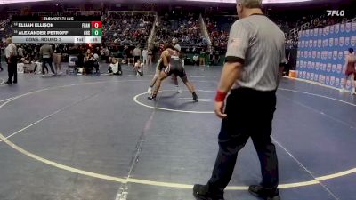 3A 190 lbs Cons. Round 3 - Elijah Ellison, Franklinton vs Alexander Petroff, Concord High School