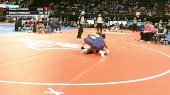 145 Class 2 lbs Cons. Semi - Aryana Roberts, Belton vs Sierra Bromwich, Troy Buchanan