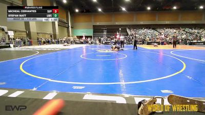 110 lbs Quarterfinal - Micheal Cervantes, Toppenish USA vs Stefan Matt, LAWC