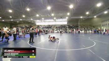 120 lbs Quarterfinal - Jet Abbott, Champions Wrestling Club vs Mason Bingham, Box Elder Stingers