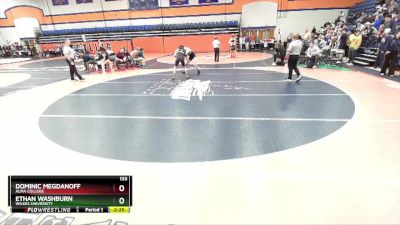 133 lbs Cons. Round 2 - Ethan Washburn, Wilkes University vs Dominic Megdanoff, Alma College