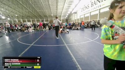 119 lbs Round 3 (4 Team) - Hoyt Thomas, Salem Elite Wrestling vs Rocco Gannon, INWTC